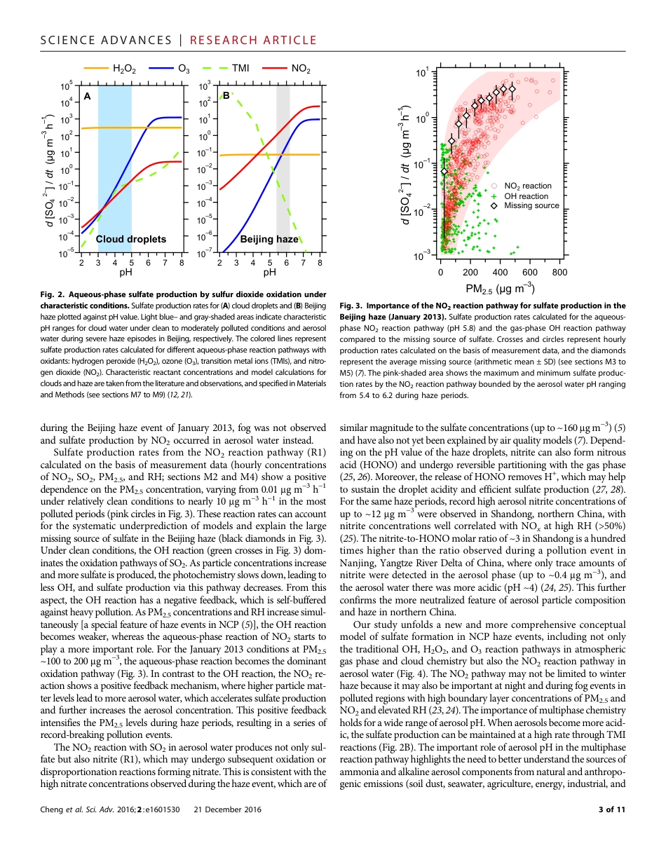 Reactive nitrogen chemistry in aerosol water as a source of sulfate during haze events in China-Kebin H_第3页
