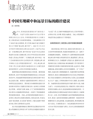 中国实现碳中和远景目标的路径建议_刘中民