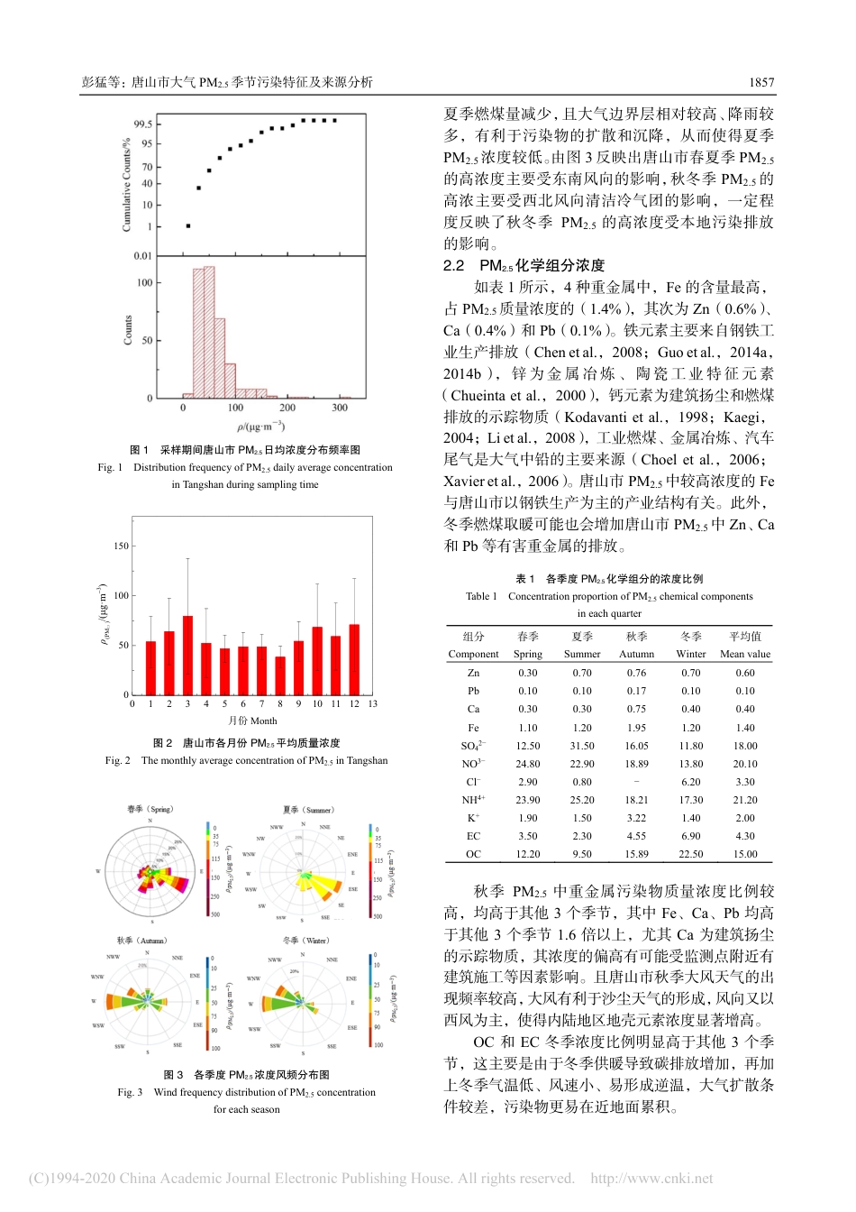 唐山市大气PM_(2.5)季节污染特征及来源分析_第3页