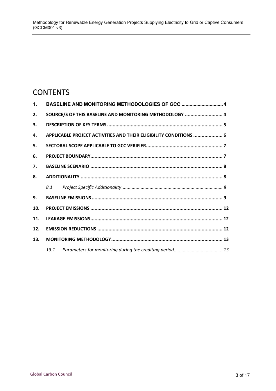 GCCM001-Methodology-for-Renewable-Energy-Generation-Projects-Supplying-Electricity-to-Grid-or-Captive-Consumers-Rev.V3.0_第3页