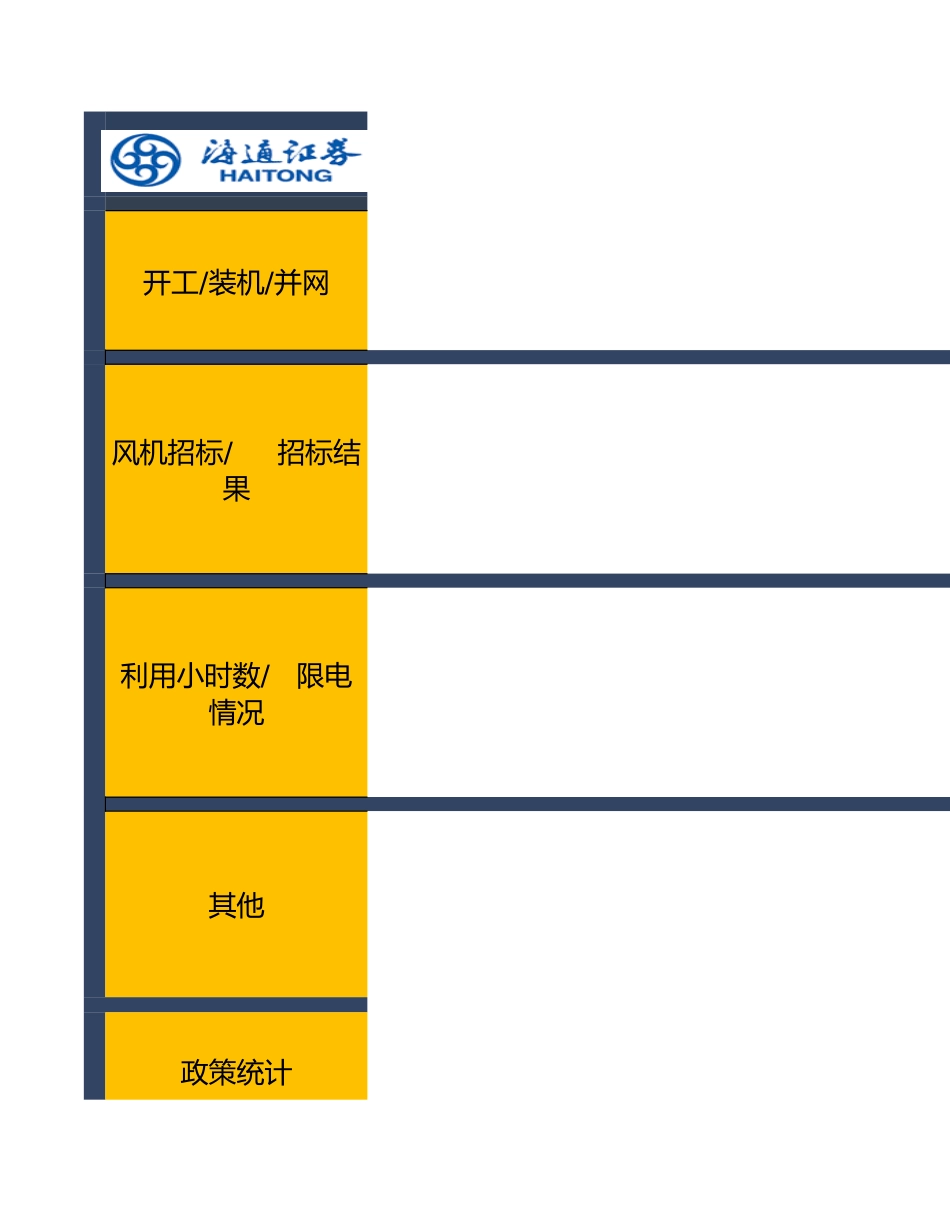 风电产业链数据库-海通证券-220724 _第1页