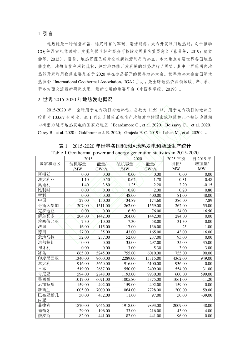 世界地热能开发利用现状与展望_第3页