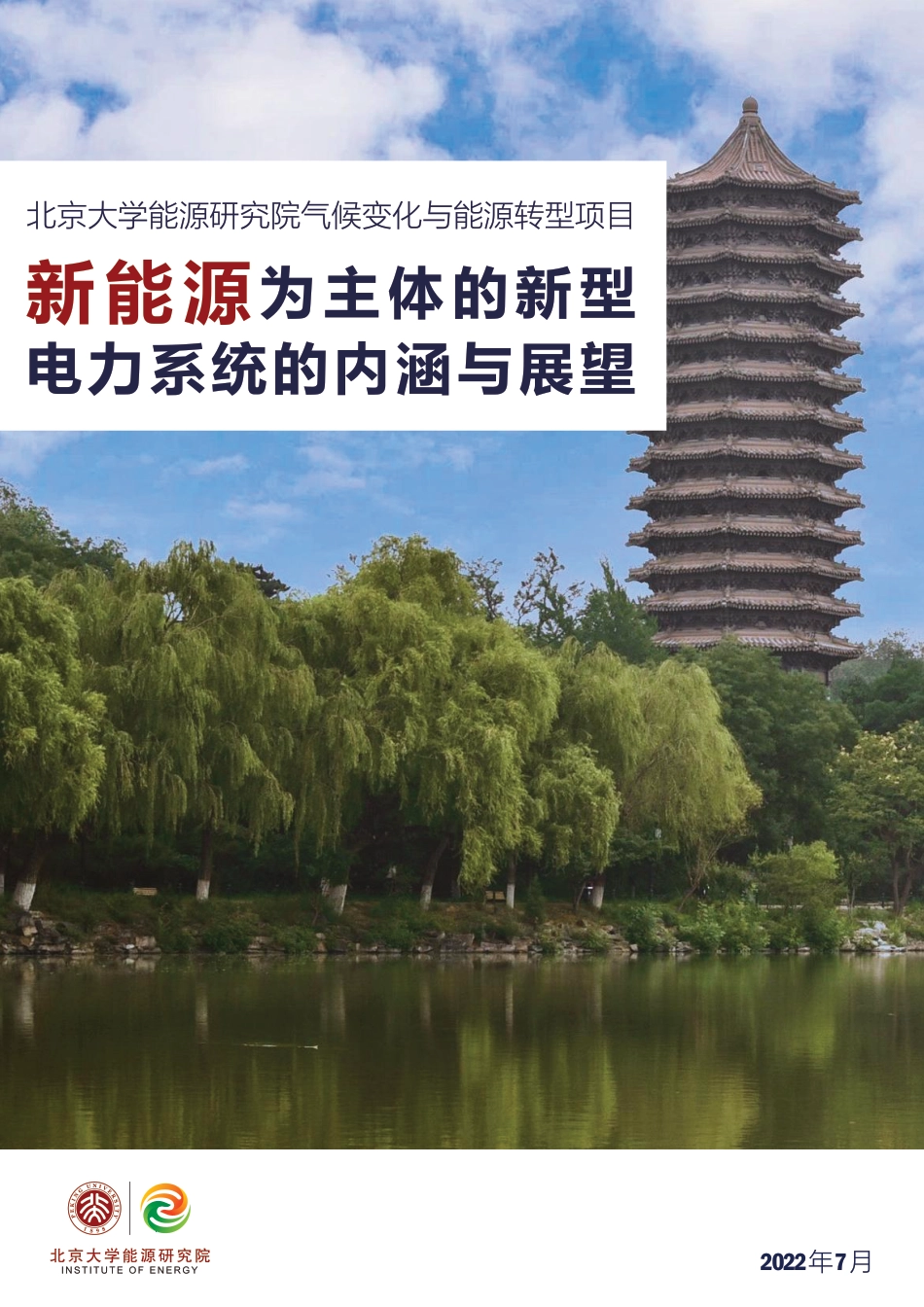 北大-以新能源为主体的新型电力系统的内涵与展望-56页_第1页