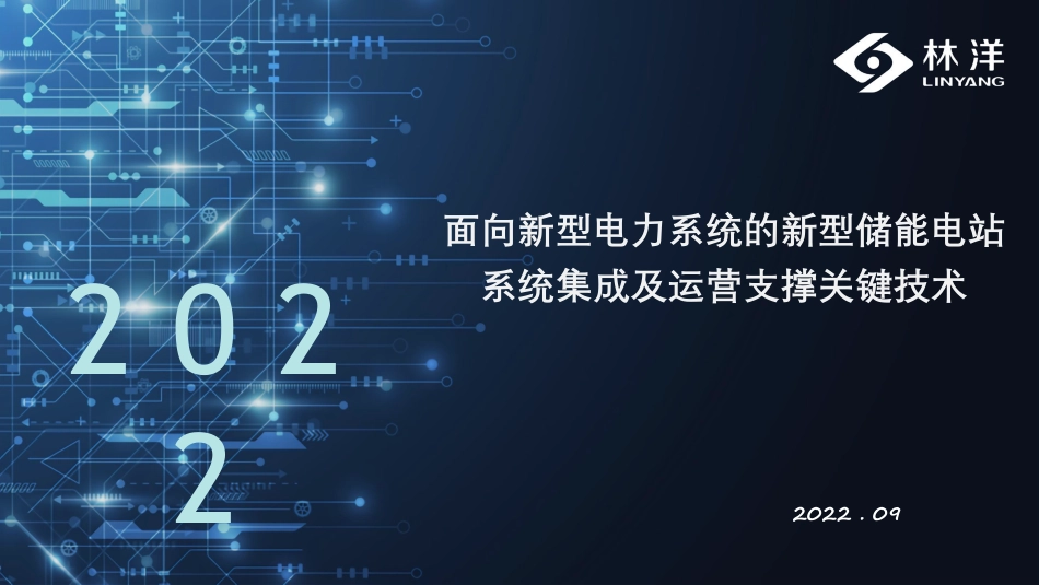面向新型电力系统的新型储能电站系统集成及运营支撑关键技术_第1页
