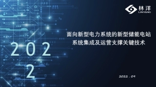 面向新型电力系统的新型储能电站系统集成及运营支撑关键技术