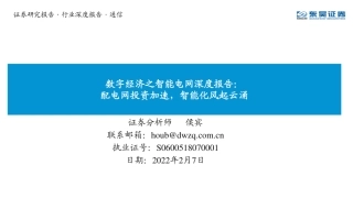 03 数字经济之智能电网深度报告：配电网投资加速，智能化风起云涌