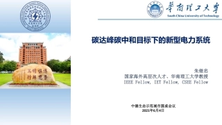 04 碳达峰碳中和目标下的新型电力系统