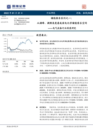 07 储能报告系列之一，从调峰、调频角度看我国电化学储能需求空间