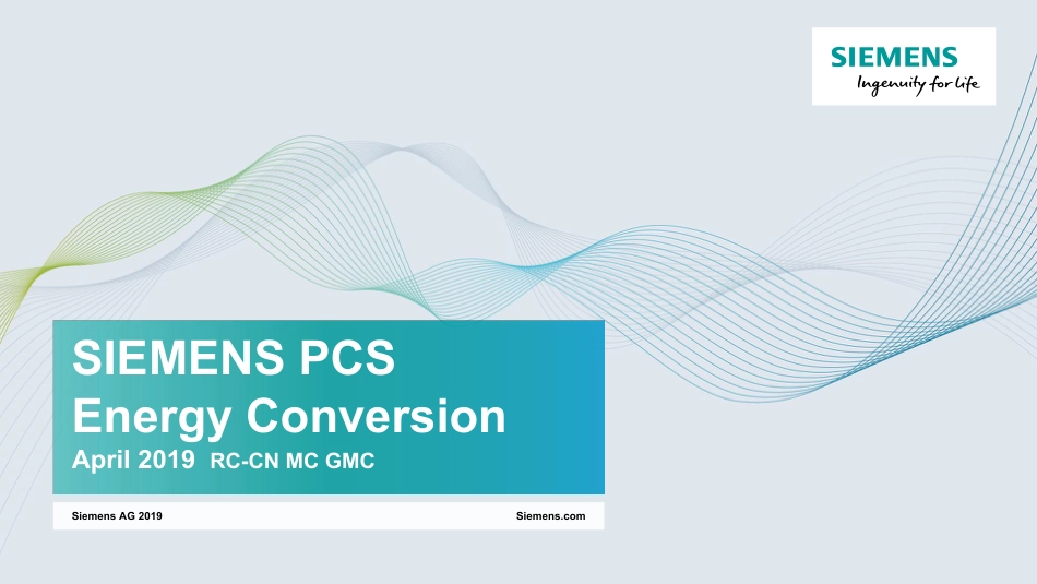 2 Mr.Dinesh Kathriarchhchi-SIEMENS PCS for Energy Storage Application and Case Study_第1页