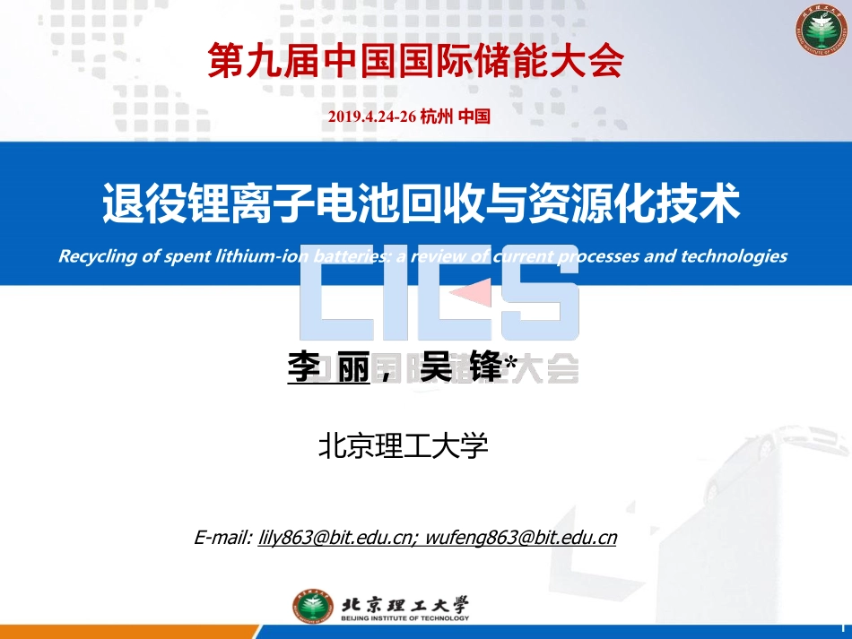 6李丽-退役锂离子电池回收与资源化利用关键技术_第1页