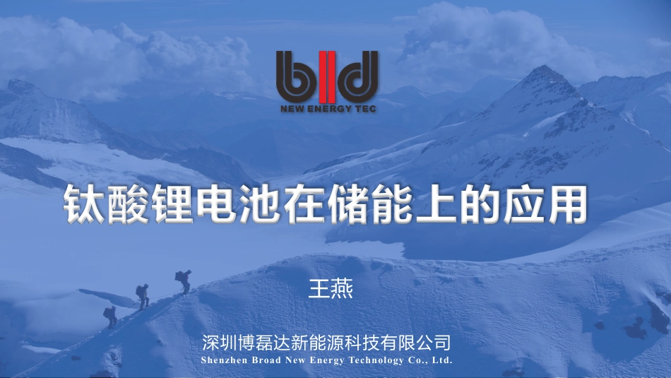 博磊达-钛酸锂在储能上的应用_第1页