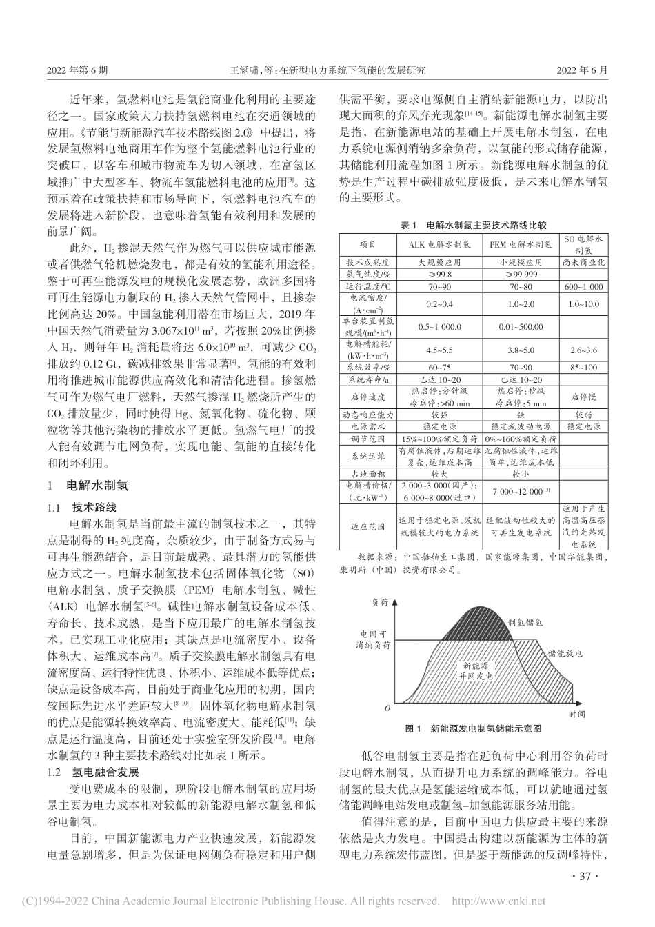 在新型电力系统下氢能的发展研究_王涵啸_第2页