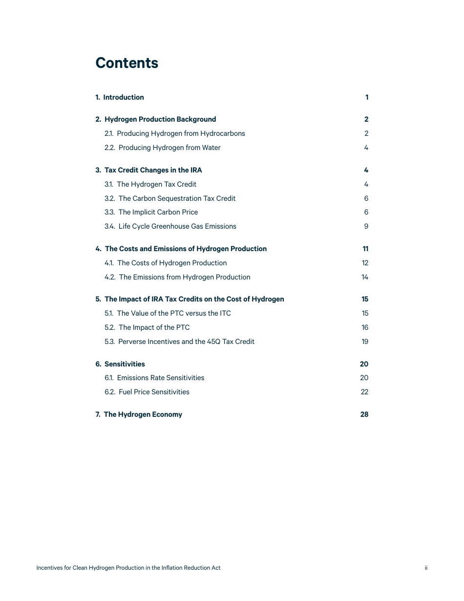 未来能源研究所-《降低通货膨胀法案》中清洁氢气生产的激励措施-33页_第3页