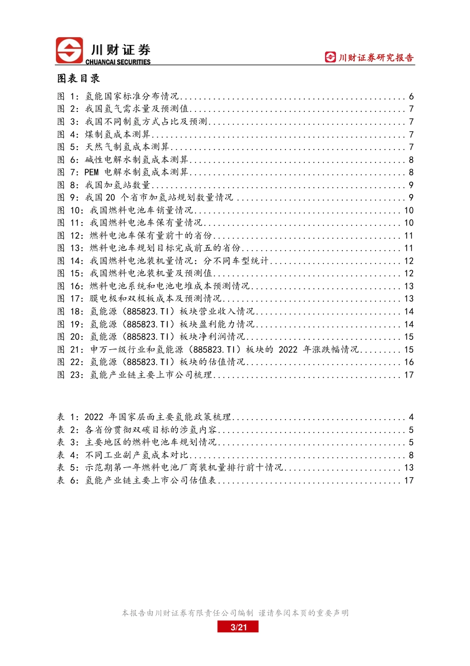 氢能行业年度分析与展望：政策指引循序加码，氢能行业未来空间广阔-川财证券-21页_第3页