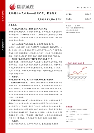 氢能行业深度报告系列三：氢燃料电池汽车篇-氢风已至，蓄势待发-20211010-国联证券-31页