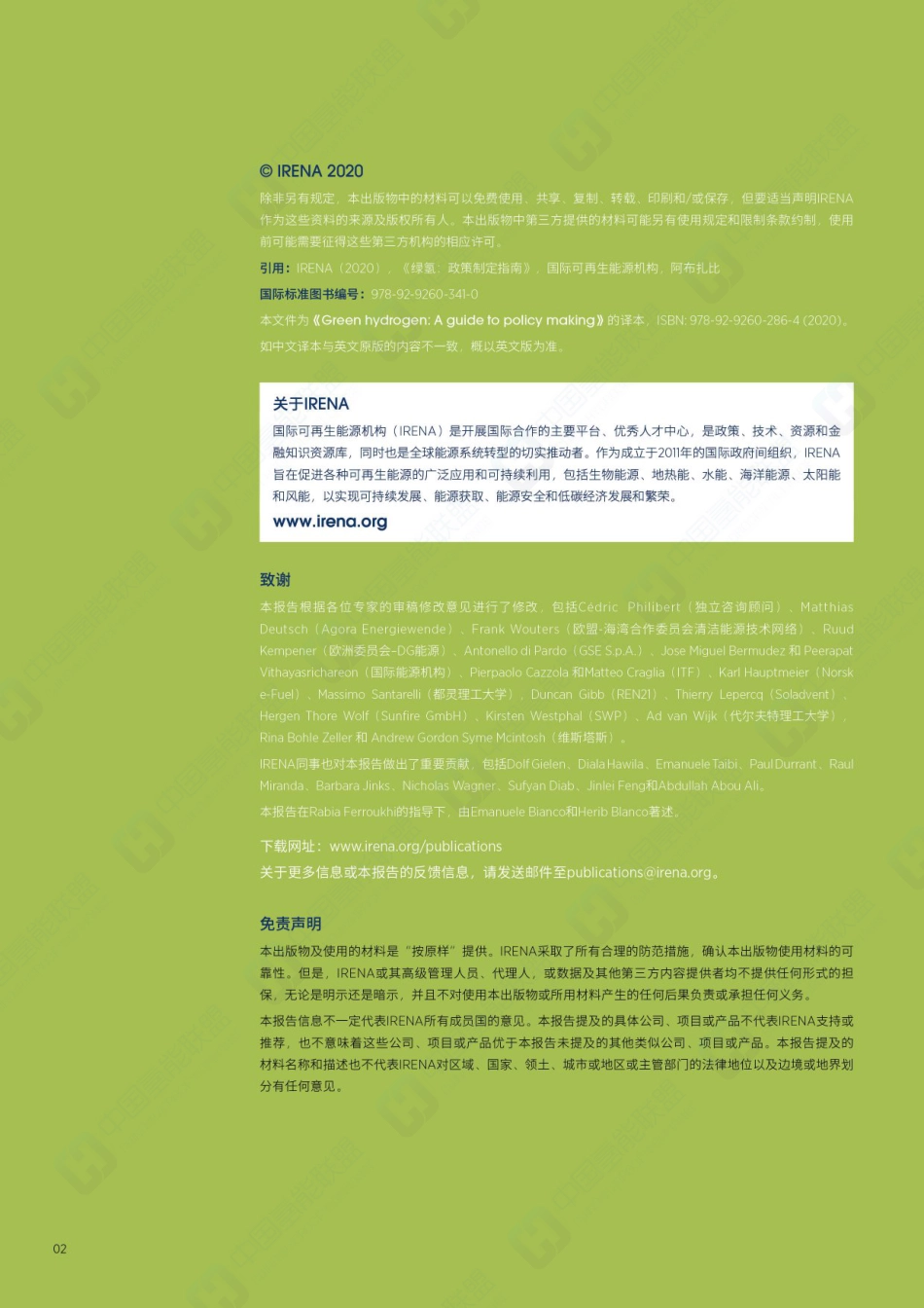 绿氢政策制定指南-IRENA_氢能联盟（52页）_第2页