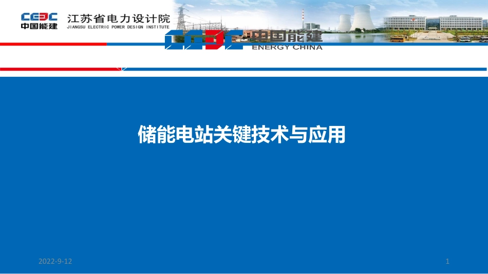 储能电站关键技术与应用_第1页