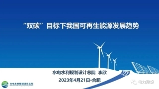 李欣：“双碳”目标下我国可再生能源发展趋势