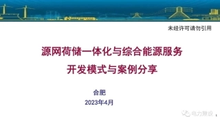李琼慧：源网荷储一体化与综合能源服务开发模式与案例分享