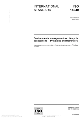 ISO 14040-2006（英文版）