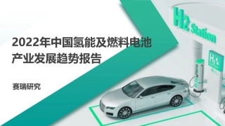 2022年中国氢能及燃料电池产业发展趋势报告--赛瑞研究