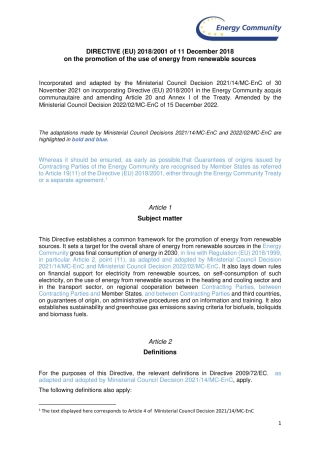 《可再生能源指令II》原文（英）