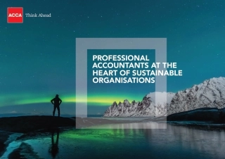 专业会计师：可持续企业的核心（英）--ACCA