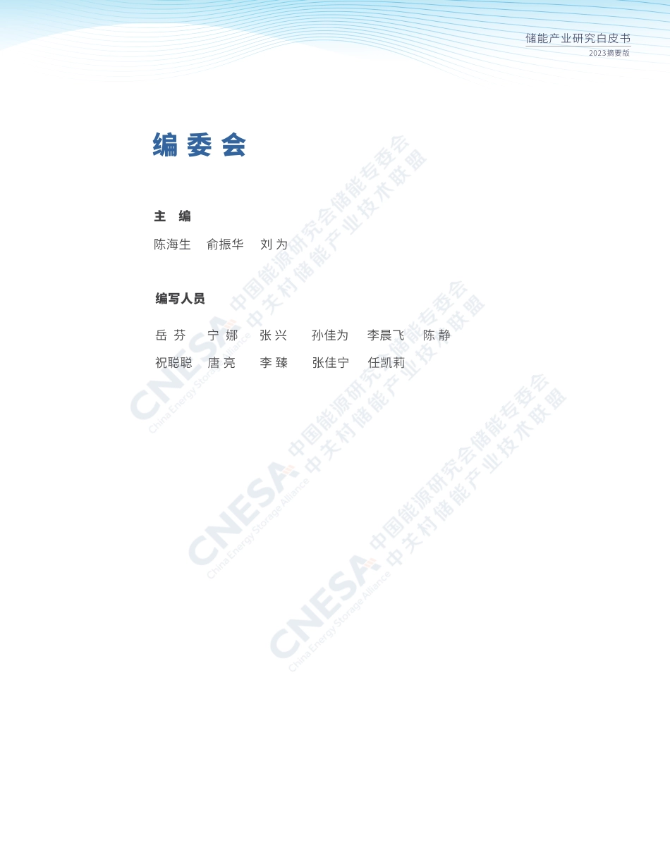 储能产业研究白皮书2023（摘要版）--CESA_第2页