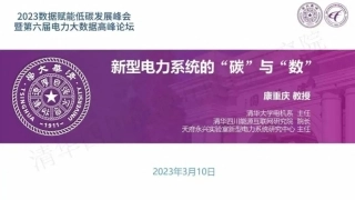 新型电力系统的“碳”与“数”---清华大学