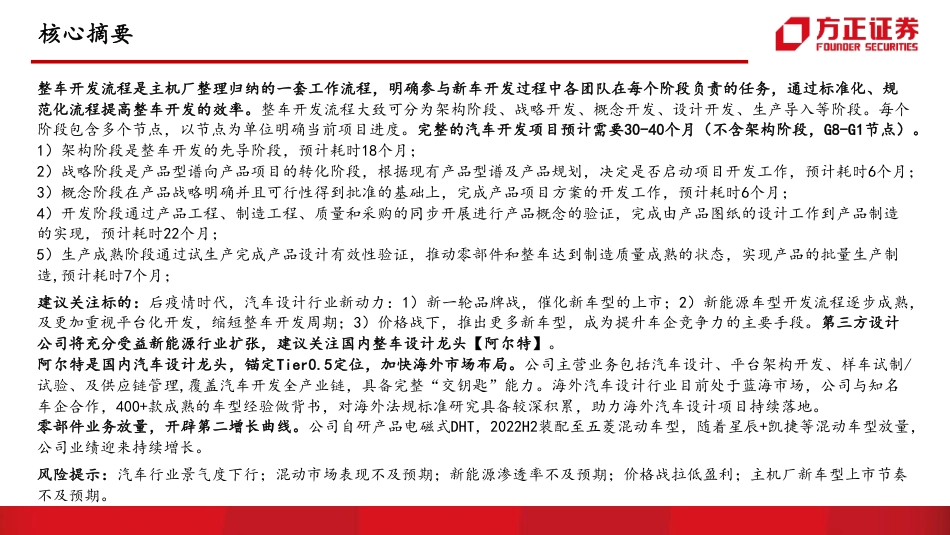 汽车开发流程专题报告：新能源汽车是这样开发的--方正证券_第2页