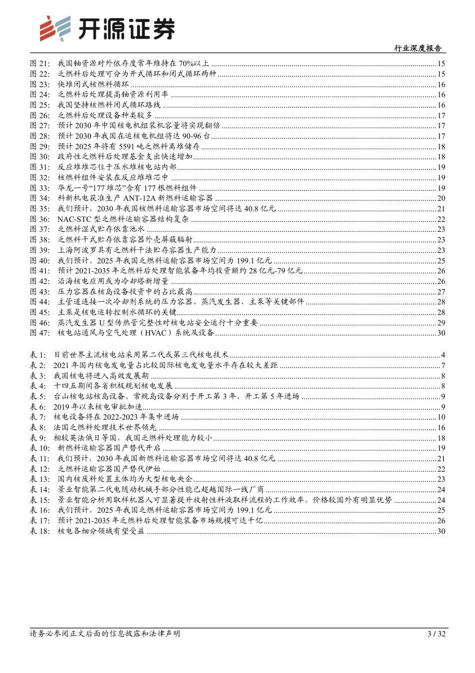 行业深度报告：核电设备迎景气周期，乏燃料后处理长坡厚雪--开源证券_第3页