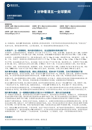 【宏观】3分钟看清五一全球要闻，五一特辑-20230502-国金证券-27页