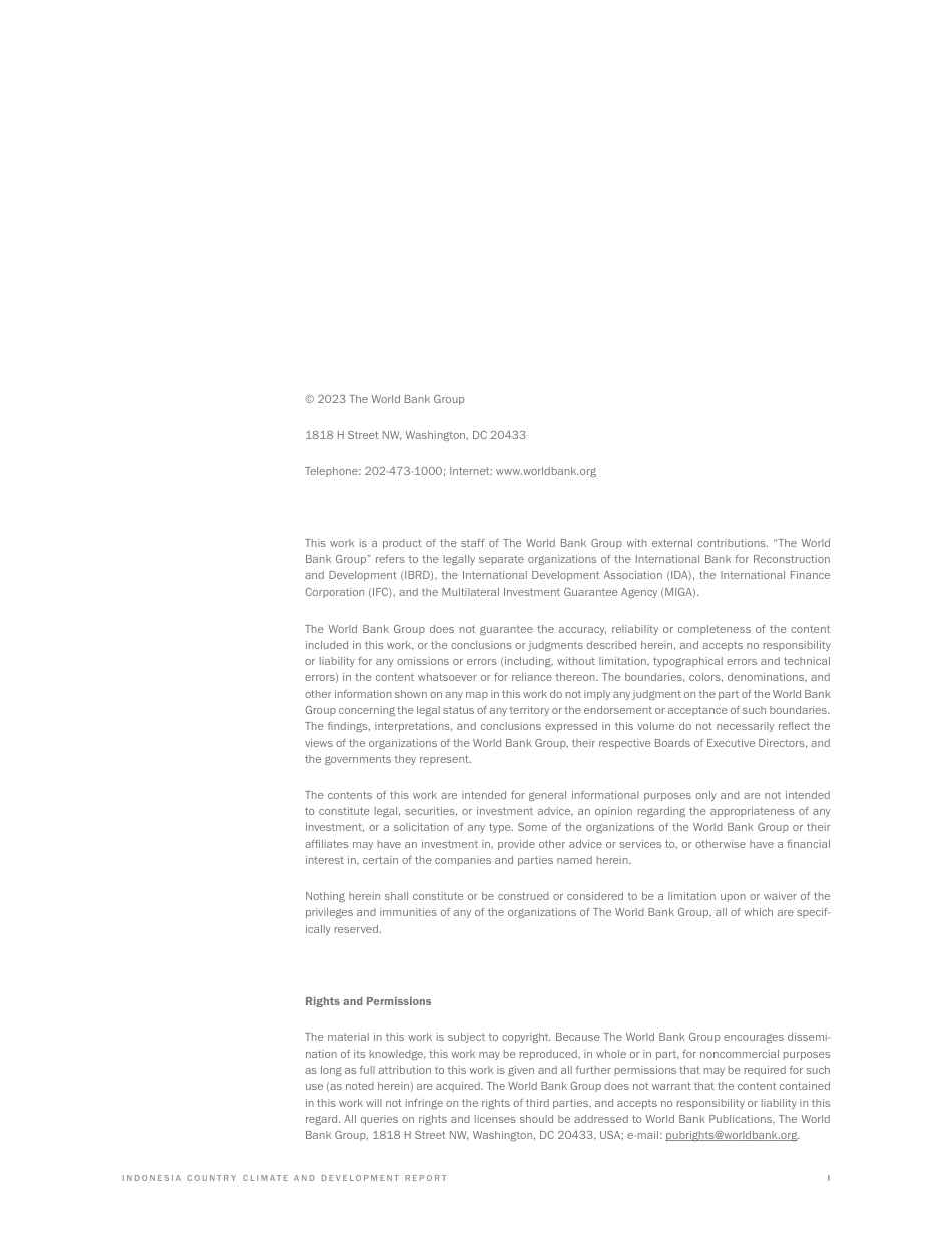 世界银行-印度尼西亚国家气候与发展报告-114页_第2页