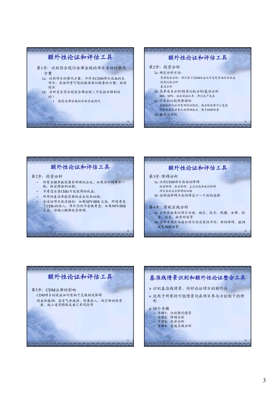 CDM项目的基准线和额外性_第3页