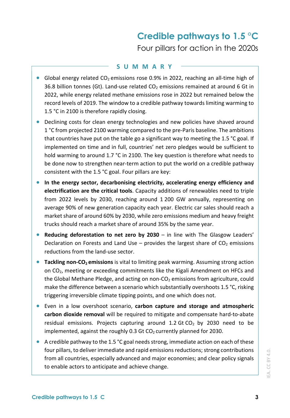 实现1.5 °C 目标的可靠途径(英文版)--IEA_第3页