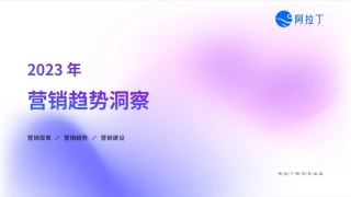 阿拉丁-2023 年营销趋势洞察-22页