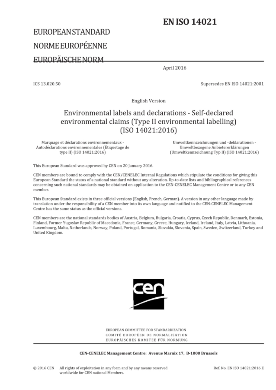 BS EN ISO 14021-2016 环境标志和声明 自我环境声明(II型环境标志)_第3页