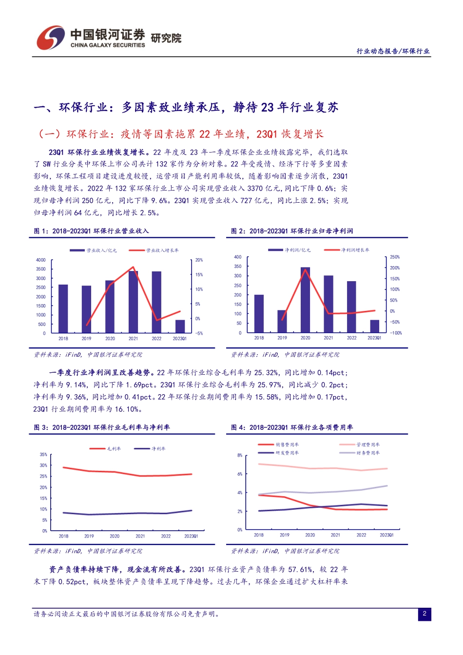银河证券-环保行业：多因素致业绩承压，关注细分领域机会-20230508-27页_第3页