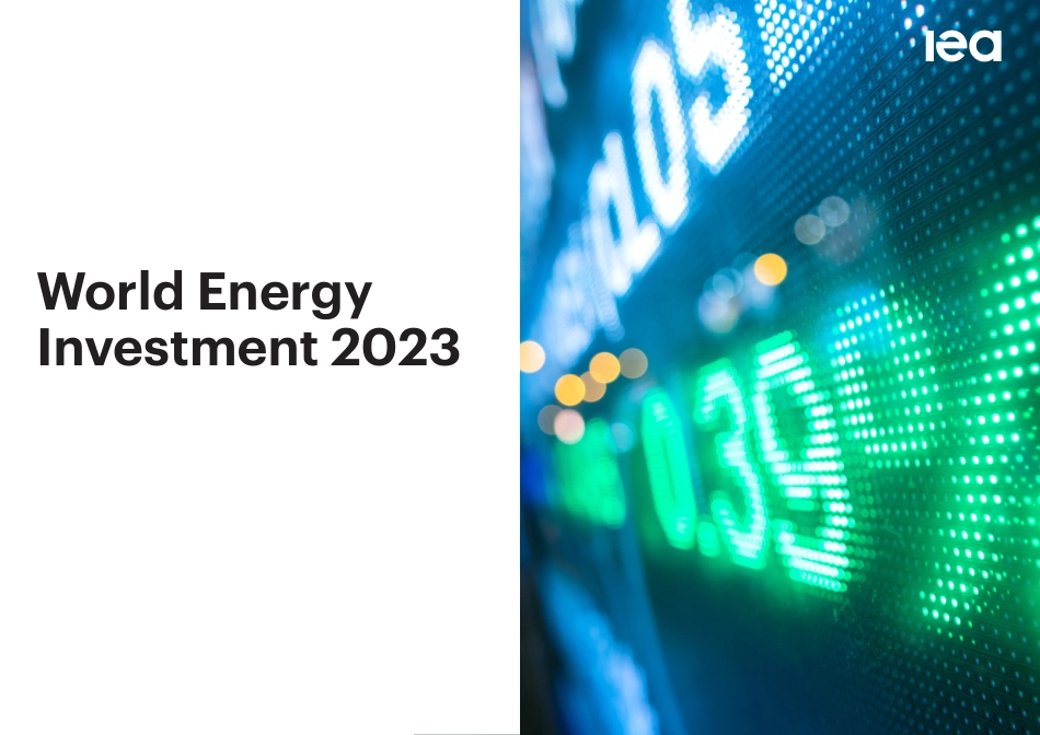 【推荐】世界能源投资2023--IEA_第1页