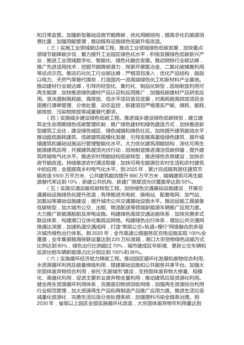 【政策】青岛市碳达峰工作方案_第2页