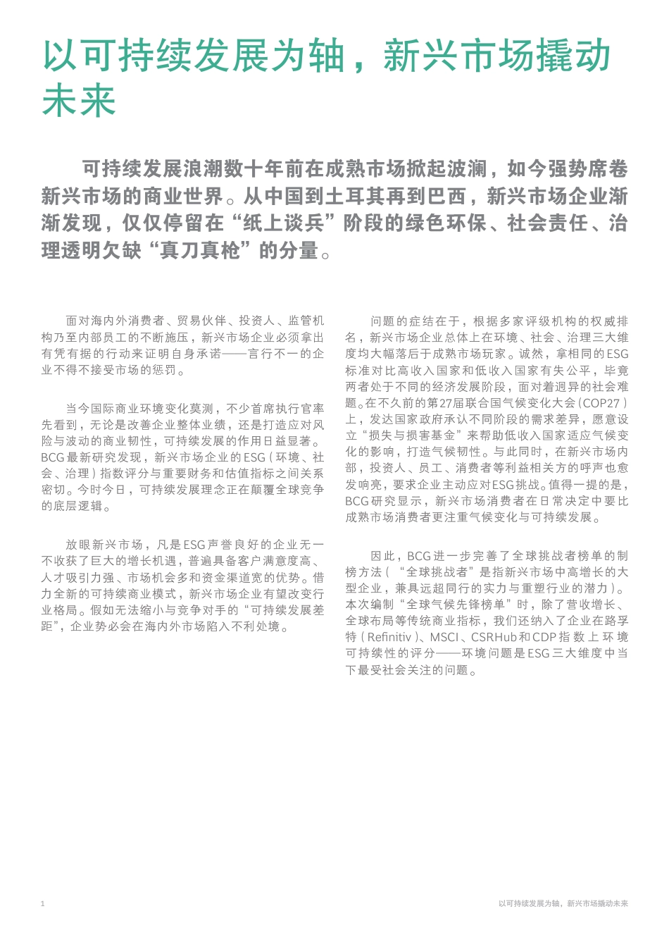 以可持续发展为轴， 新兴市场撬动未来-16页_第2页