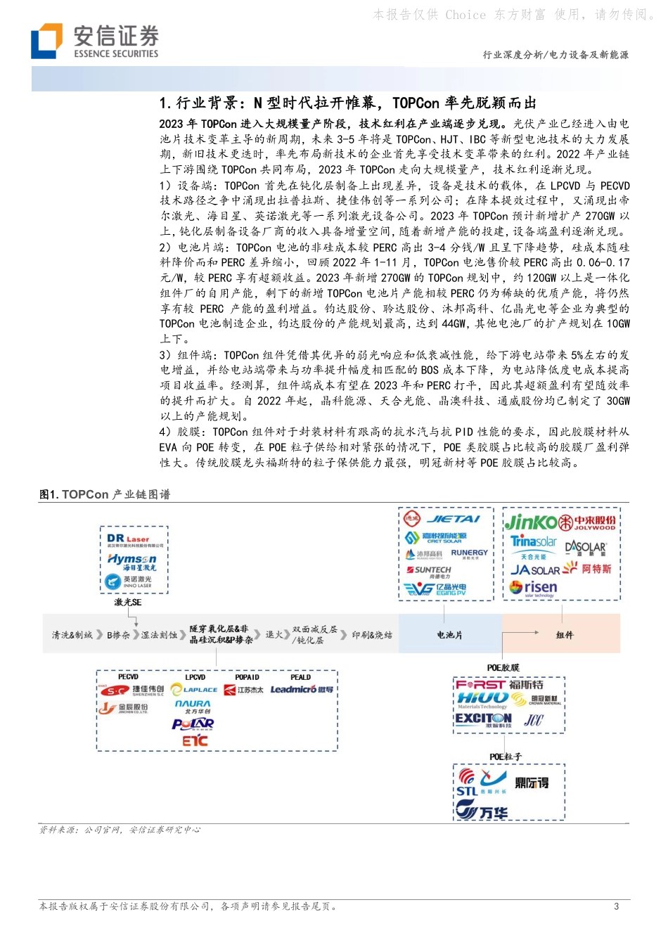 安信证券：电力设备及新能源行业深度分析_TOPCon迎规模量产_技术红利释放_第3页