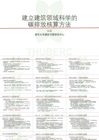 建立建筑领域科学的碳排放核算方法