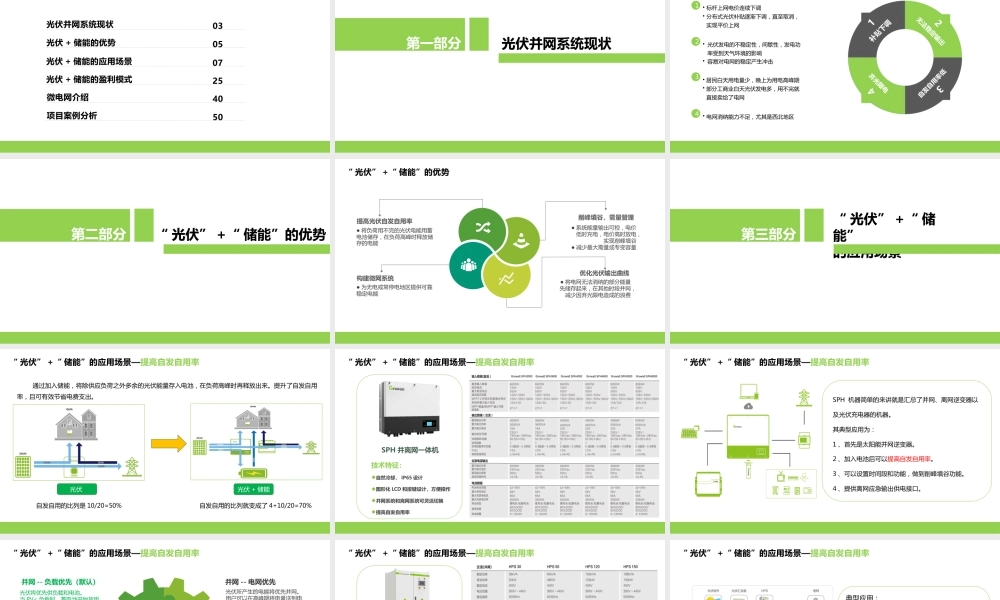 光伏+储能的应用场景及盈利模式