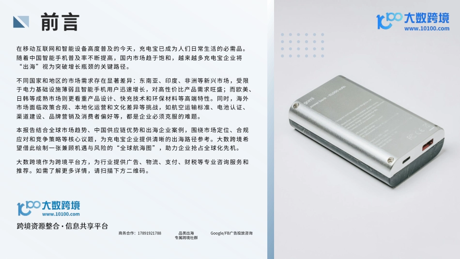 大数跨境：2025全球移动电源市场洞察报告_第2页