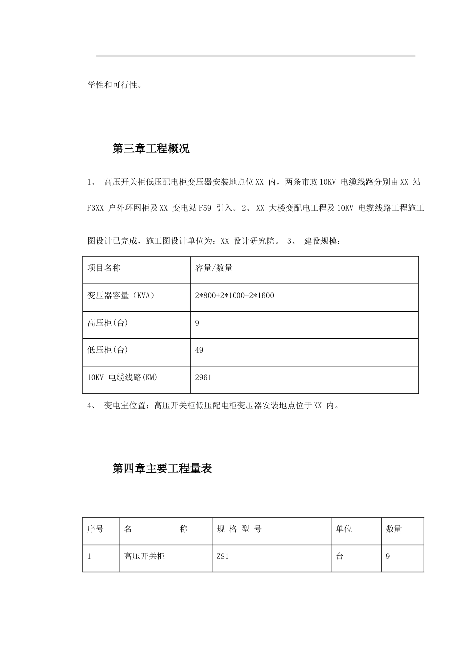 大楼10KV变配电工程施工组织设计_第3页