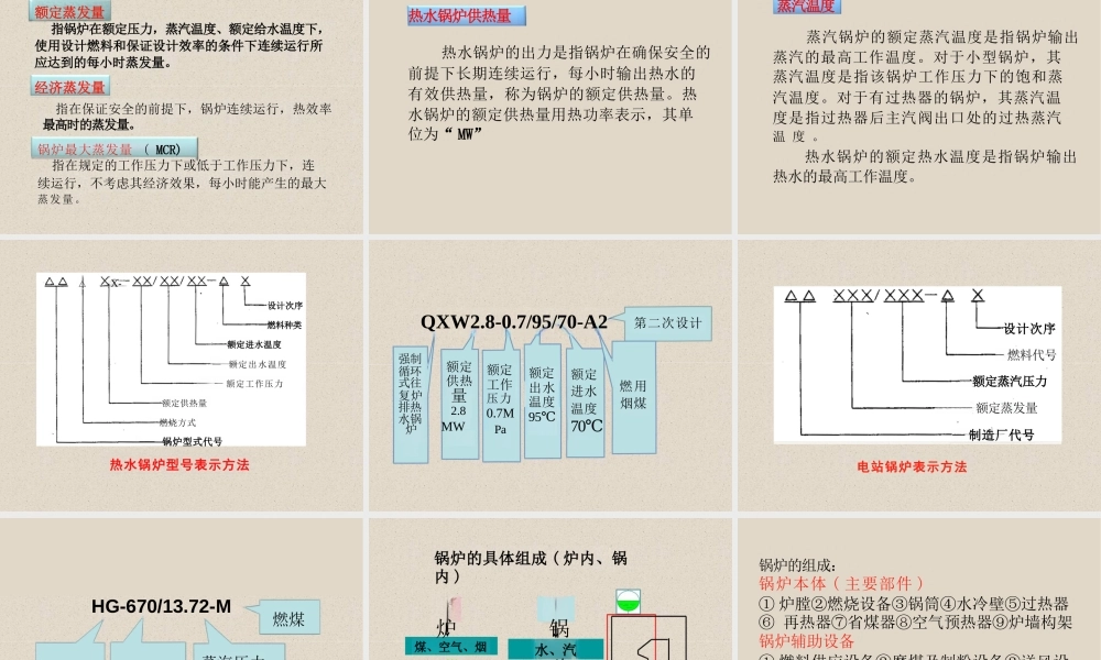 锅炉基础知识培训