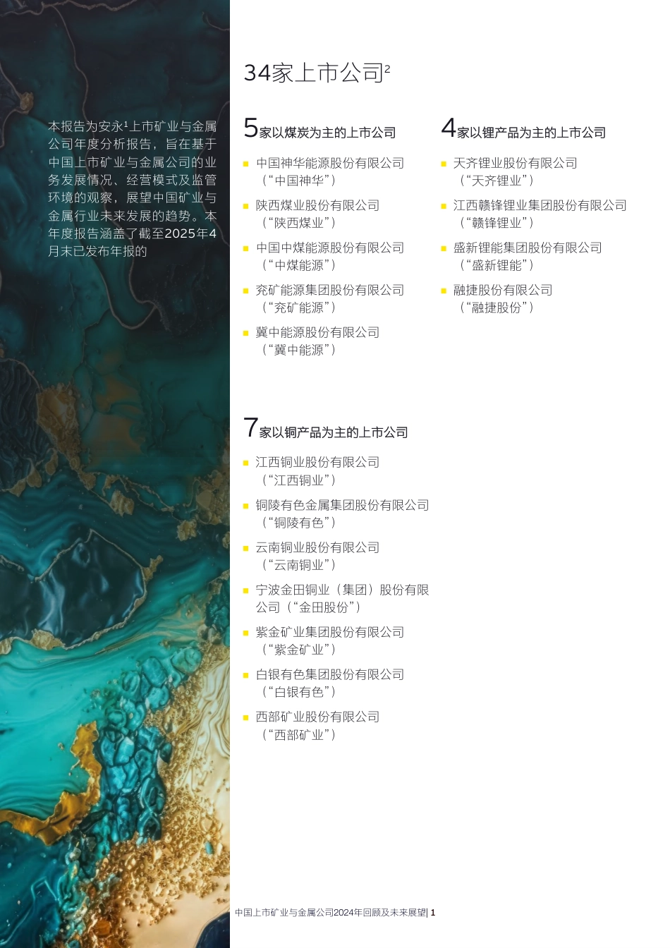 EY安永：中国上市矿业与金属公司2024年回顾及未来展望报告_第2页