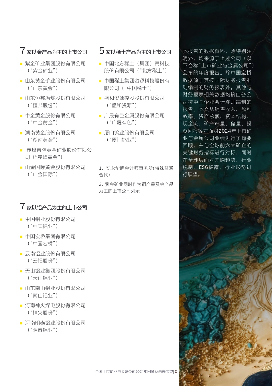 EY安永：中国上市矿业与金属公司2024年回顾及未来展望报告_第3页