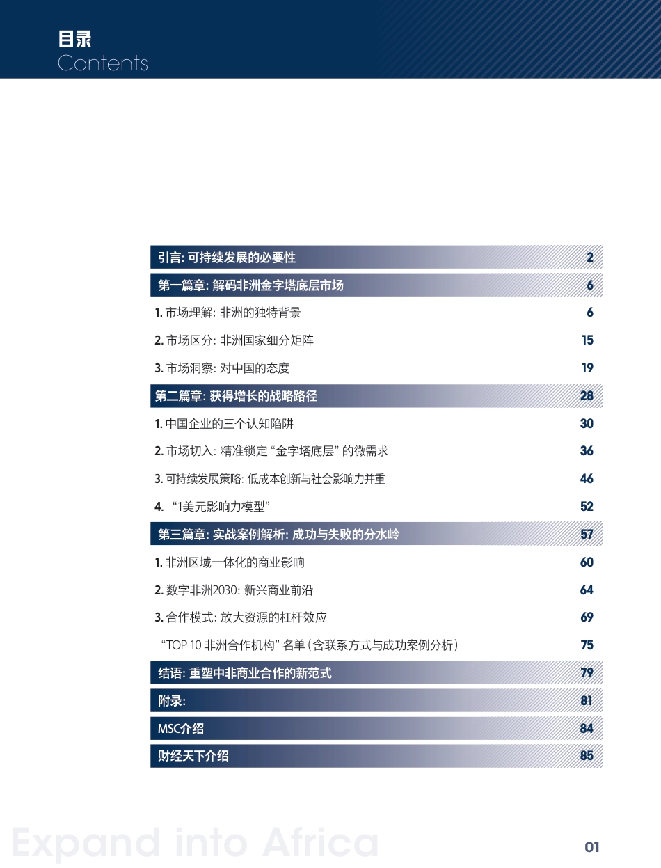 MSC咨询：出海非洲：再次看见金字塔底层的财富——中国企业的出海可持续发展指南_第2页